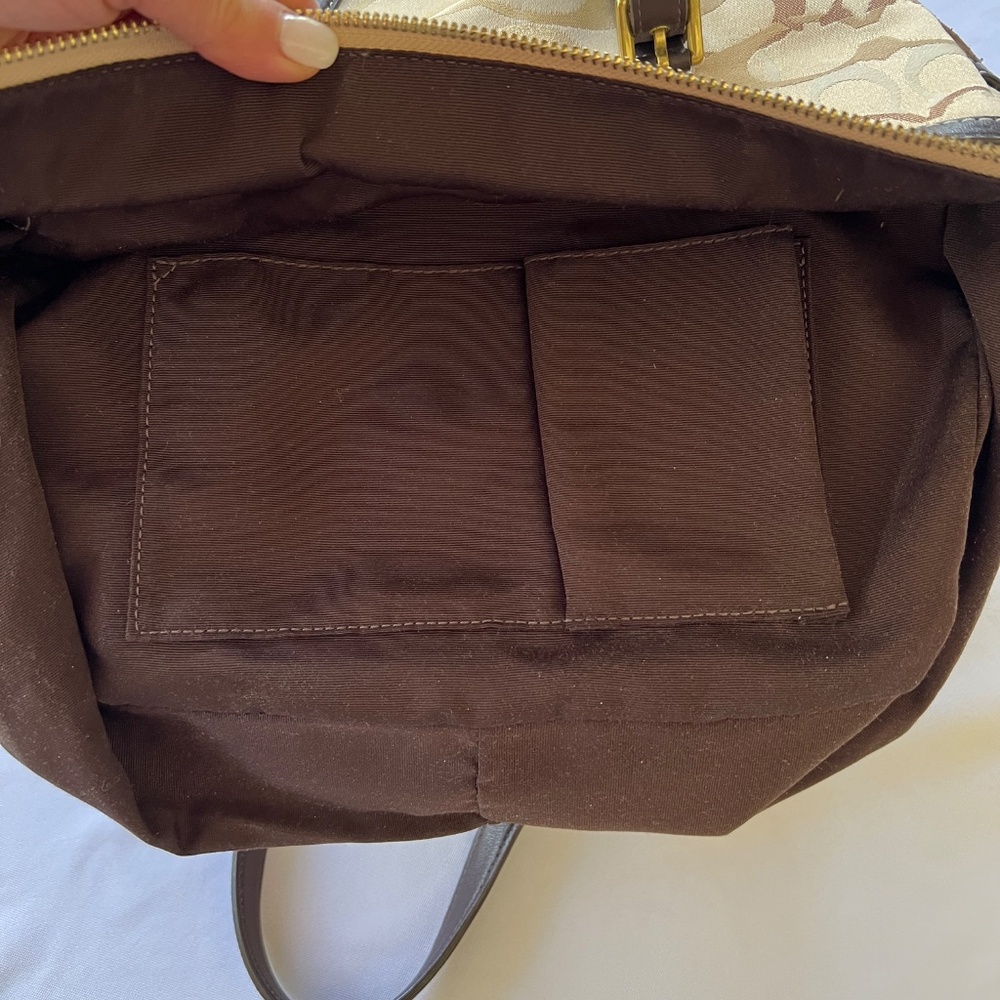 COACH Signature Multicolor Patchwork Tote/Shoulder Shopper Bag - Picture 13 of 16